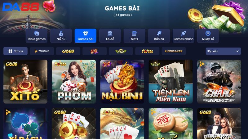 Game bài đổi thưởng nhà cái Da88